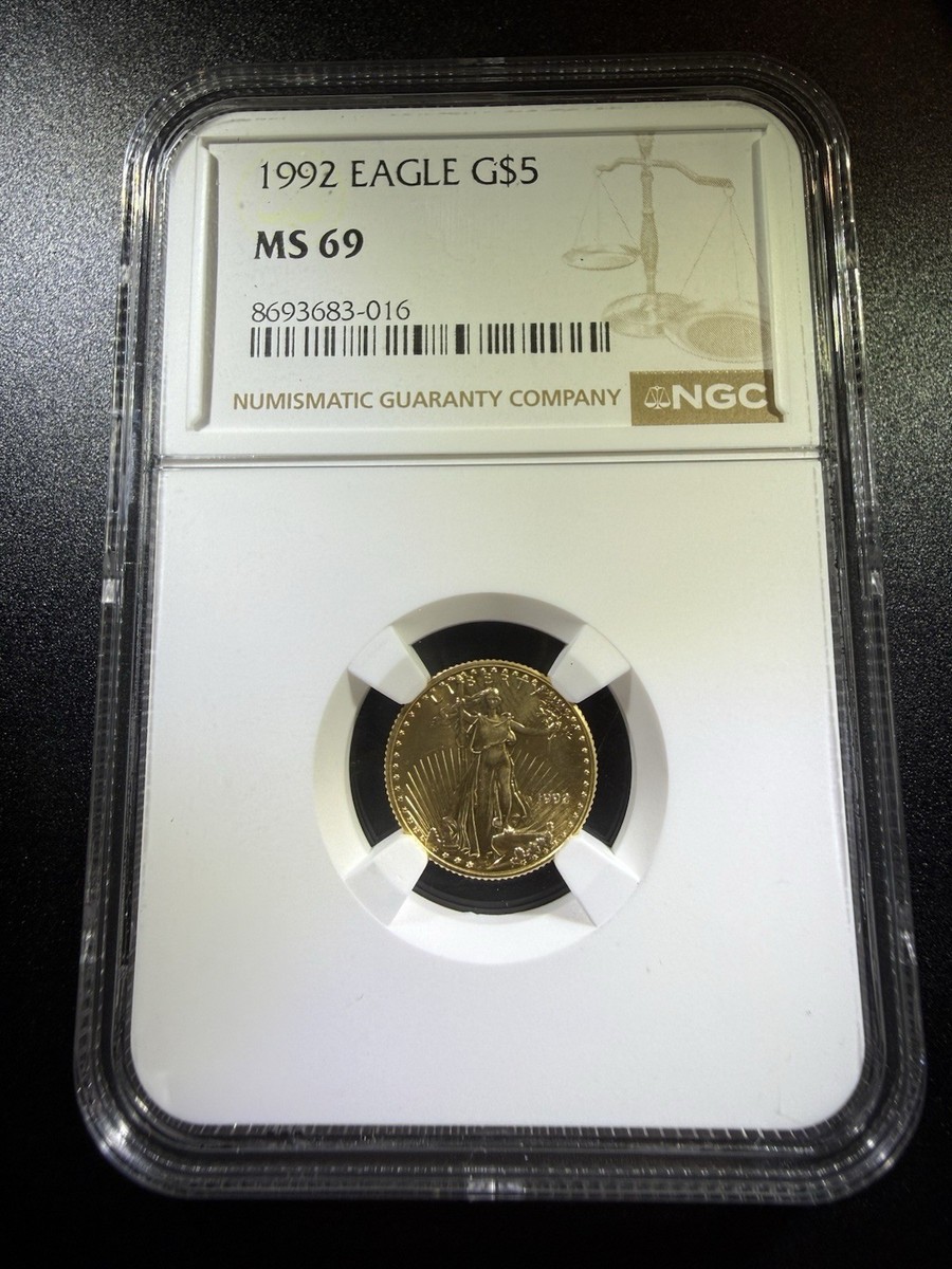 1992 1/10 Oz Gold Eagle G$5 NGC MS-69 Scarce Date. Key Date | eBay