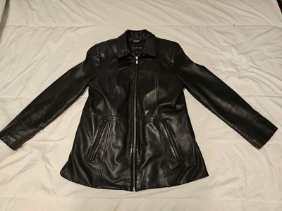 Wilson s Leather Pele Studio Black Coat Thinsulate Insulation Size L Soft 1986