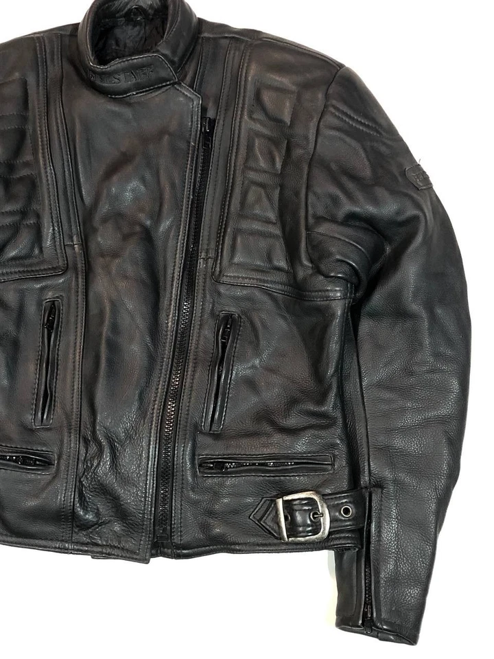 Belstaff Moto Chaqueta Cuero Carreras Vintage Talla S Foto 3 de 4