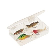 PLANO MOLDING 3448-40 Compartment Box,Molded Tension,Clr,1 in 36N212