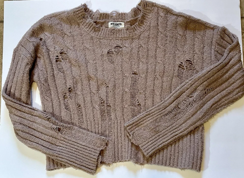 Suéter NYC Nordstrom Para Mujer Grande Taupe Envejecido Talla Grande Nuevo Sin Etiquetas Foto 4 de 4