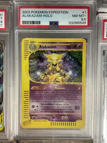 Pokemon Alakazam Holo #1 Expedition E-Reader PSA 8.5