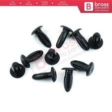 10 Pieces Weatherstrip Door Seal M.6 Clips For Renault Head Size: 9.40 mm