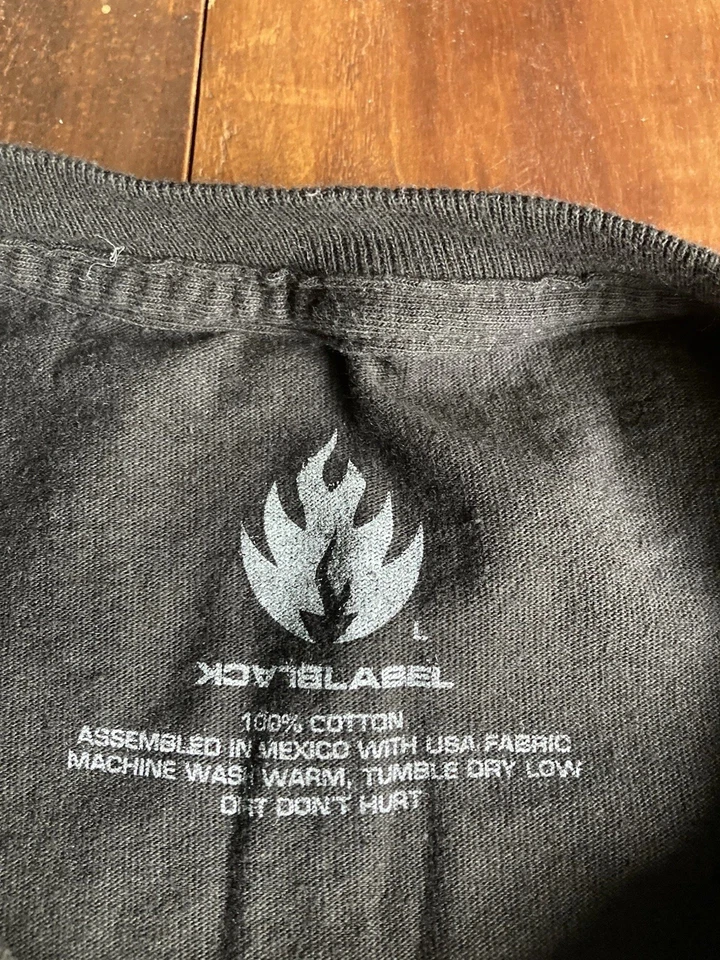 黑色标签长袖男式大号 Lucero Grosso Hassan Thrasher 朋克冬季 — 第 2/4 张图片