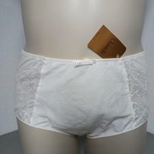 Chantelle 2XL Milk Brief Embroidered Stretch Panties FLORAL LACE Born In France