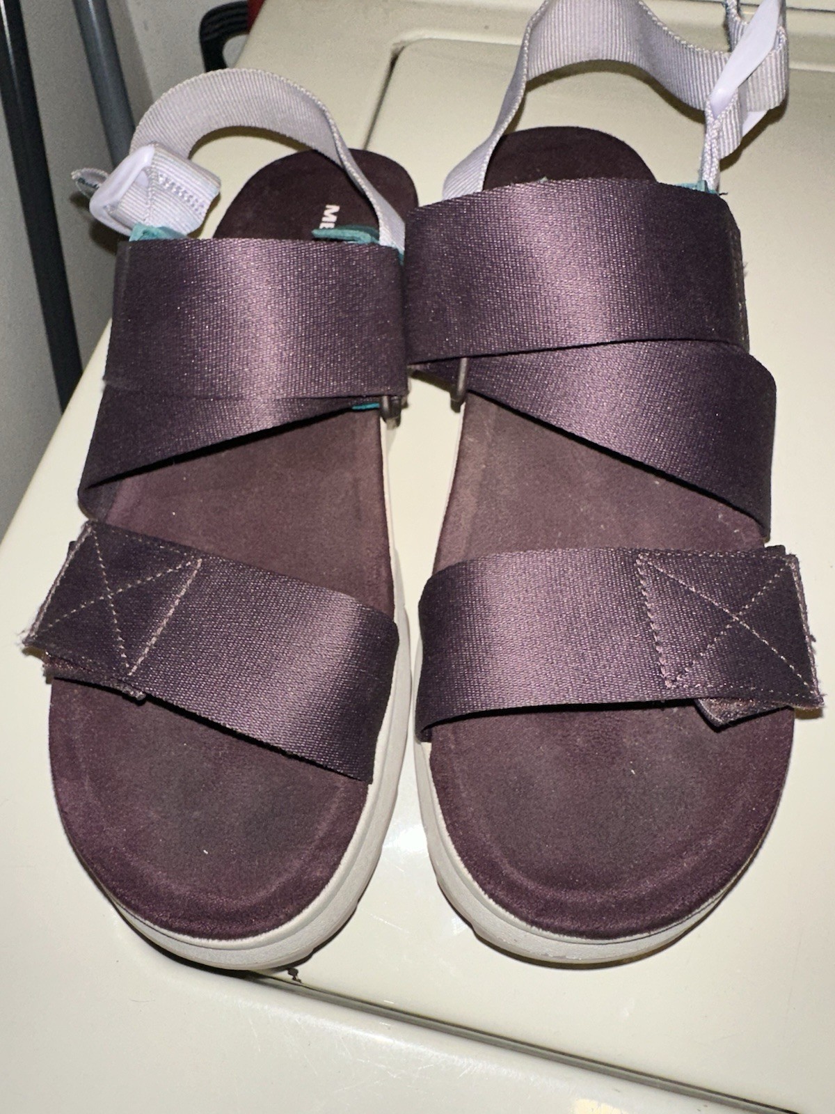 Merrell Alpine Cush sandali viola con cinturino posteriore donna taglia 9