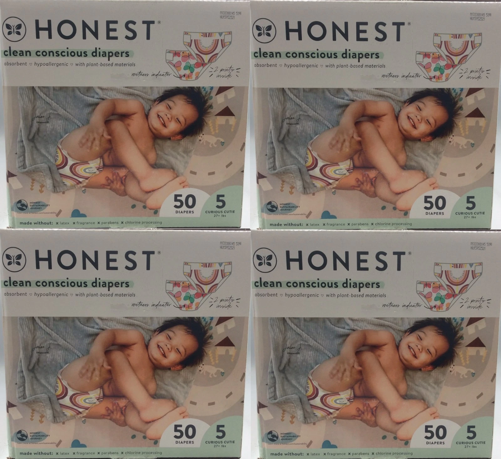 The Honest Company Clean Four Print Pack, Size 5 Count, 200 Diapers🌟FREE SHIP🌟
Opens in a new wind