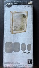 TIM HOLTZ Sizzix Bigz XL Die Framelits 664419 Curio Box 3D Art Journal RARE