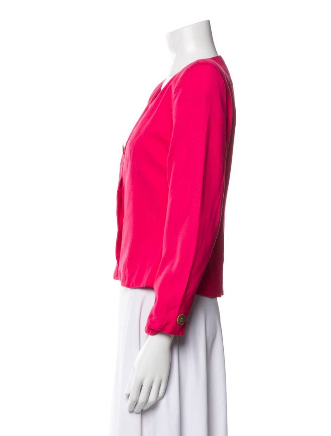 Christian Dior Authentic Solid Pink Long Sleeve B… - image 2