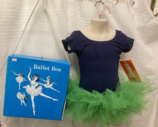 Lot of 5 Dressup Dance SM Child-Tote, 2 tutus, glittered back skirt, Bloch leo