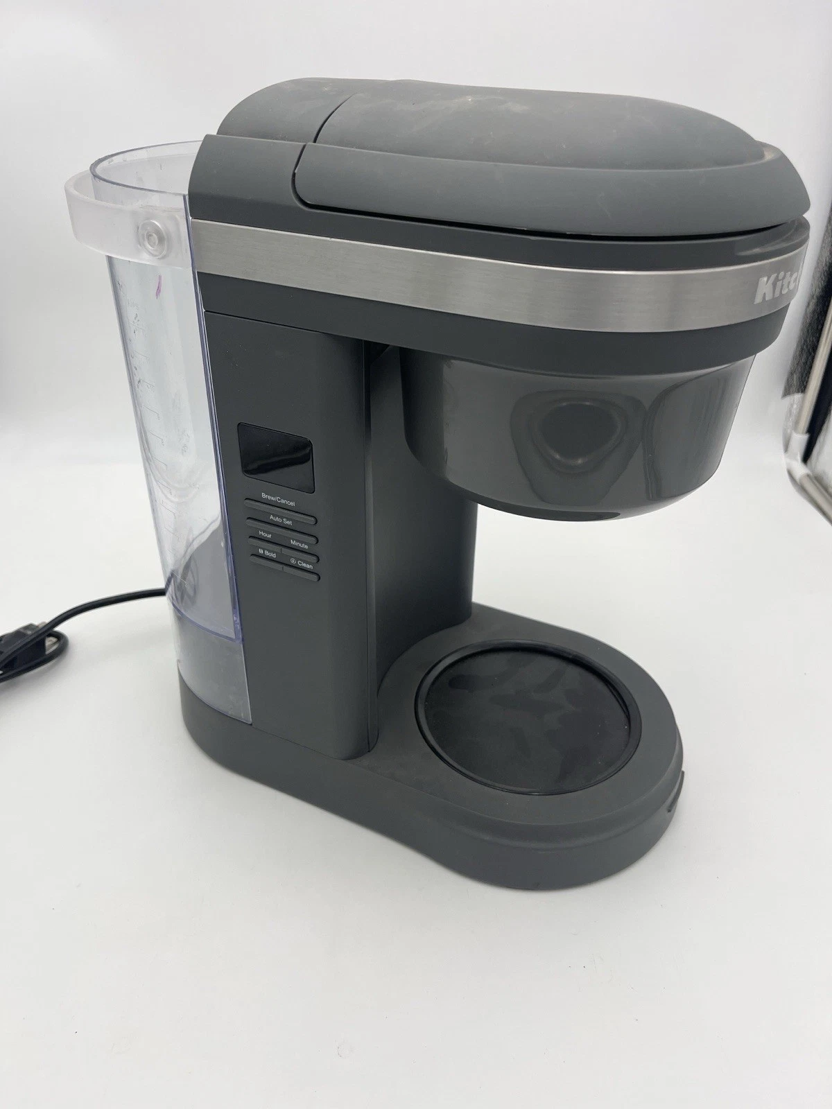 KitchenAid KCM1208DG 12 Cup Drip Coffee Gray - Tested & Works - UNIT Base ONLY