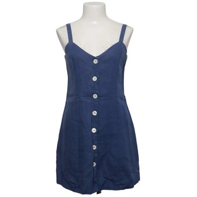 Zara Woman, Kleid, Größe: S, Blau, Leinen, Einfarbig, Damen #tJm