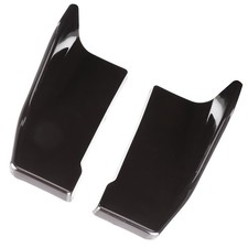 2pcs Glossy Black Universal Rear Bumper Diffuser Lip For Car Enthusiasts Use 2pcs Glossy Black Universal Rear Bumper Diffuser Lip For Car Enthusiasts Use
