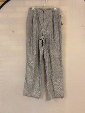 COS COB Vintage70s Pinstripe Pants Size 28W X 30 Inseam Black  White High Waist