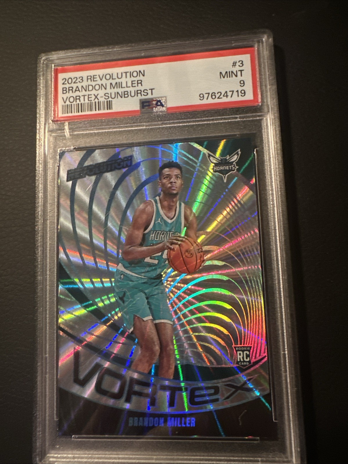 2023-24 Panini Revolution - Vortex Brandon Miller #3 Sunburst /75 (RC)
