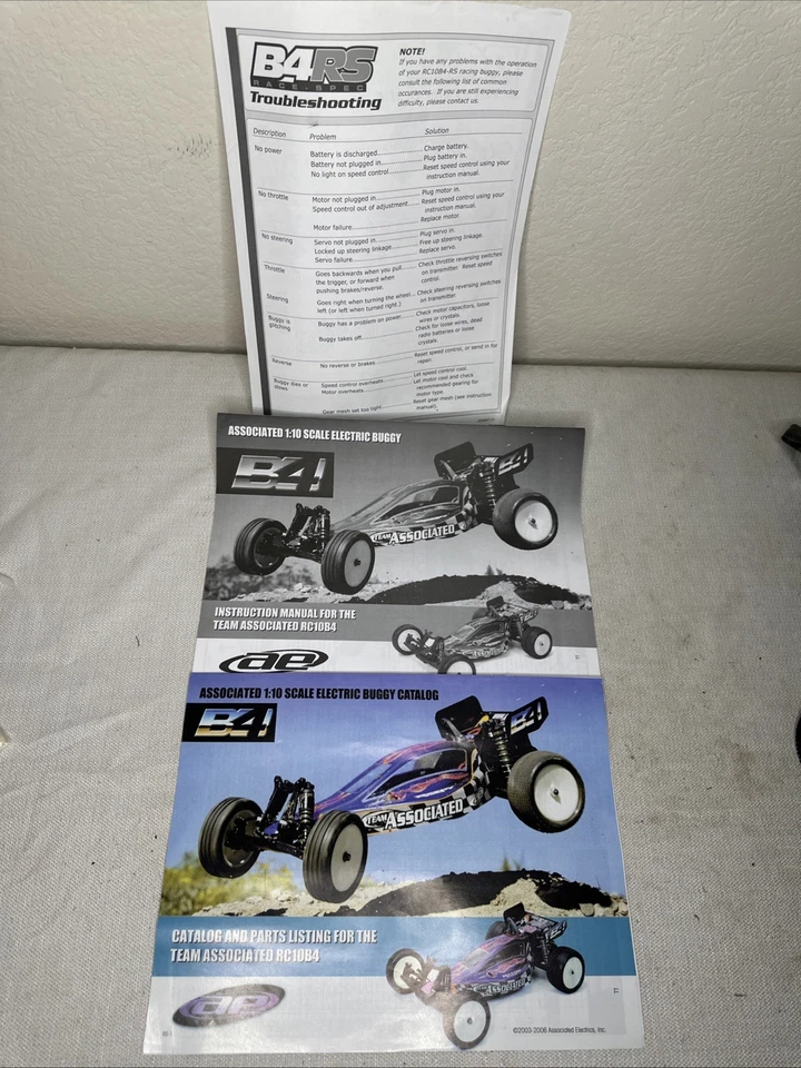 Team Associated RC10 B4 Stealth 1/10 2WD Buggy Manual Reedy Intellect Untested - Image 2 of 4