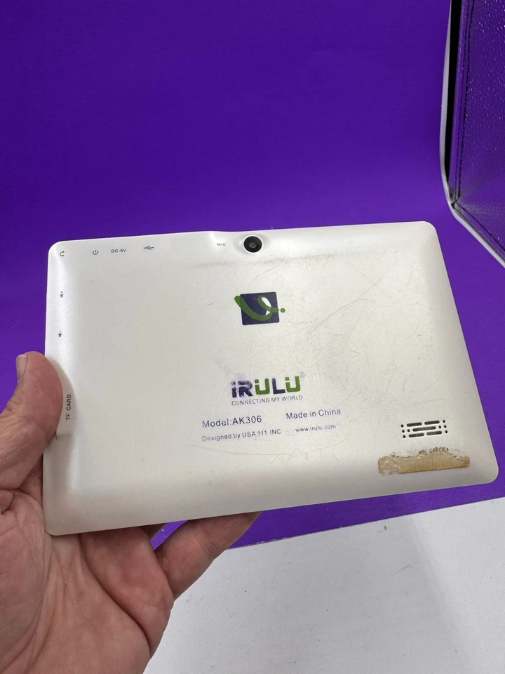 Tablet iRulu 7" Ak306 Android 8.1 Quad Core 1024x600 - Blanca Foto 2 de 4