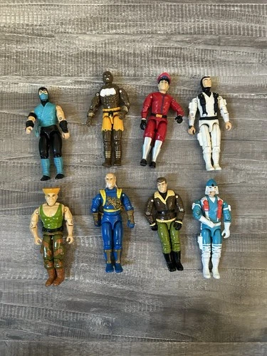 Vintage 90s GI Joe Lot Of 8 Figures Street Fighter Mortal Kombat Most Broken