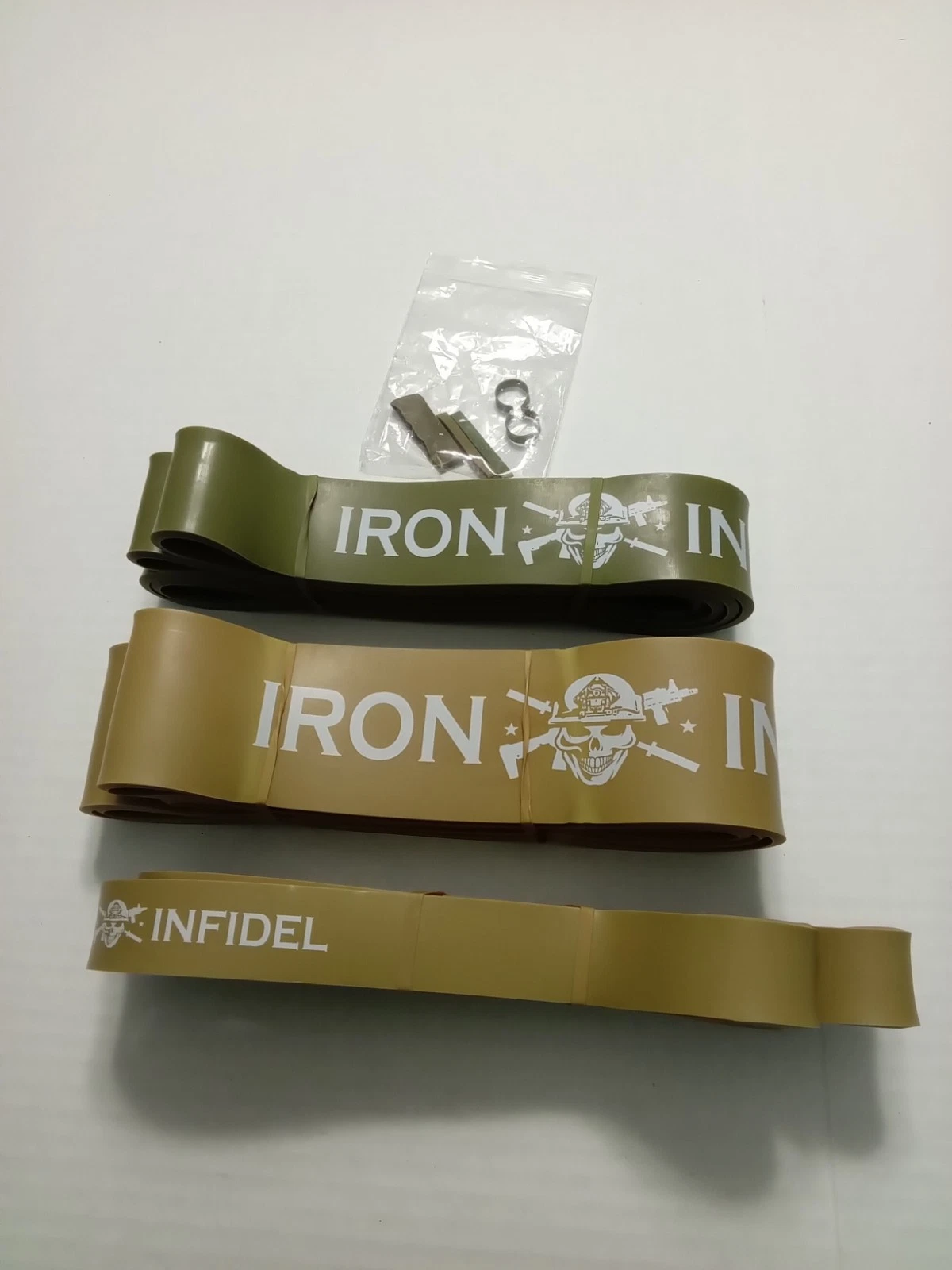 New Iron Infidel Elastic Gym Workout Bands Varying Weights
