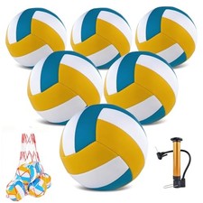 6 Pack Volleyballs Official Size 5, Waterproo...