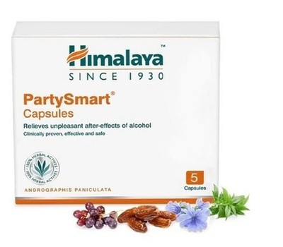 Pack of 75 Units X Himalaya Wellness PartySmart 5 Capsule