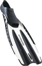 Jet Club Fin, Full Foot, White, L