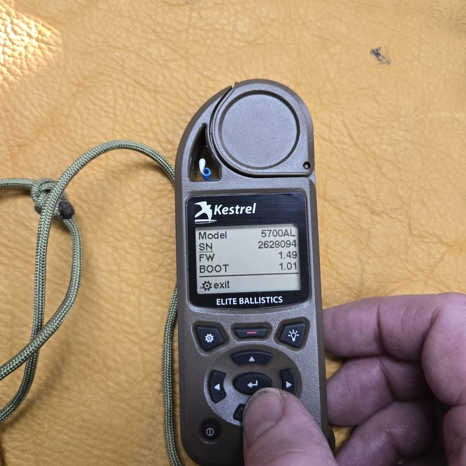 Kestrel 5700 Elite Weather Meter with Applied Ballistics - Flat Dark Earth - Image 3 of 4