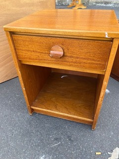 Mid Century Vintage Teak Bedside Table CS C92