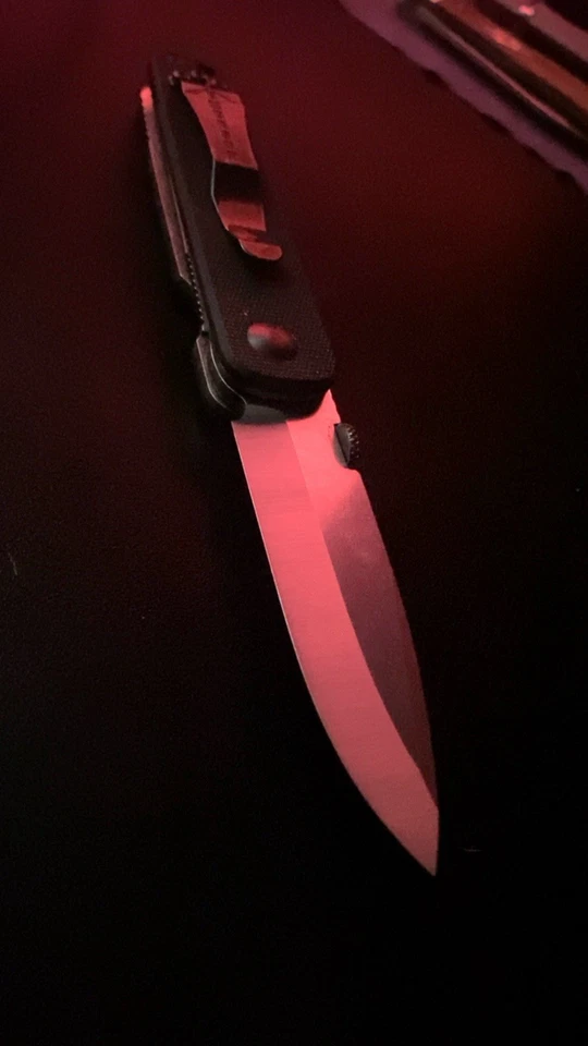 Emerson мини A-100 нож Stonewash отделка, черный G10, 154 см - Изображение 3 из 4