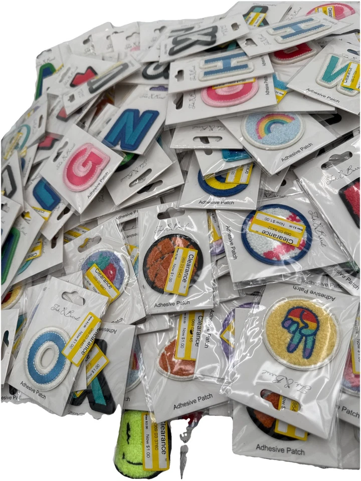 Lot Of 300+ Ink & Barrel Adhesive Letters & Misc Patches Crafts - Image 2 of 4