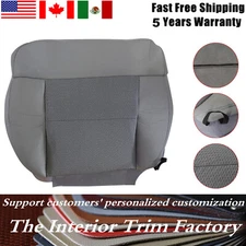 Fits 2004-2008 Ford F150 XLT F150 Driver Side Bottom Cloth Seat Cover Flint Gray