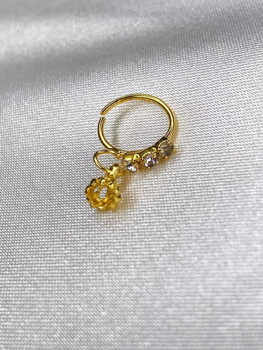 Nose ring deals 18k gold