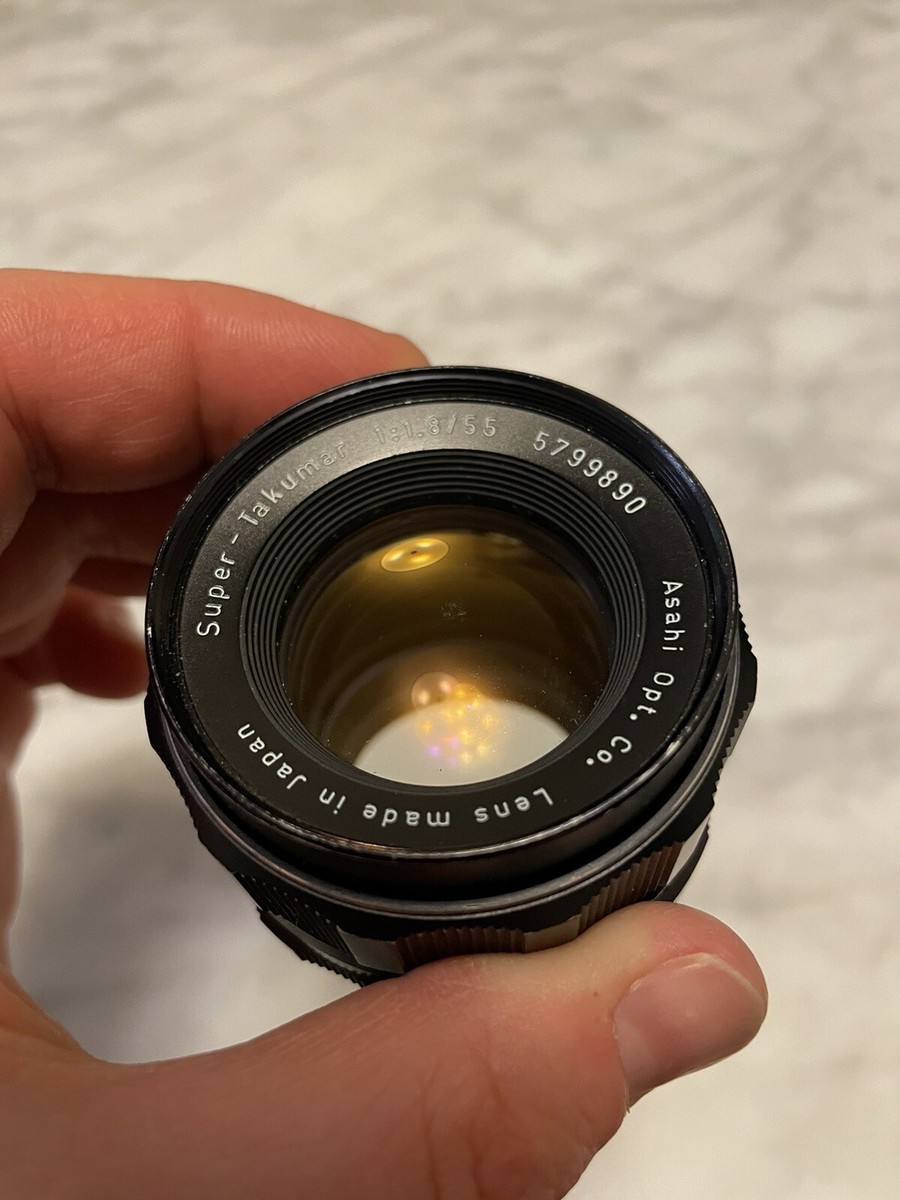 Super-Takumar Asahi Pentax 55mm f1.8 Lens M42 Screw Mount GREAT