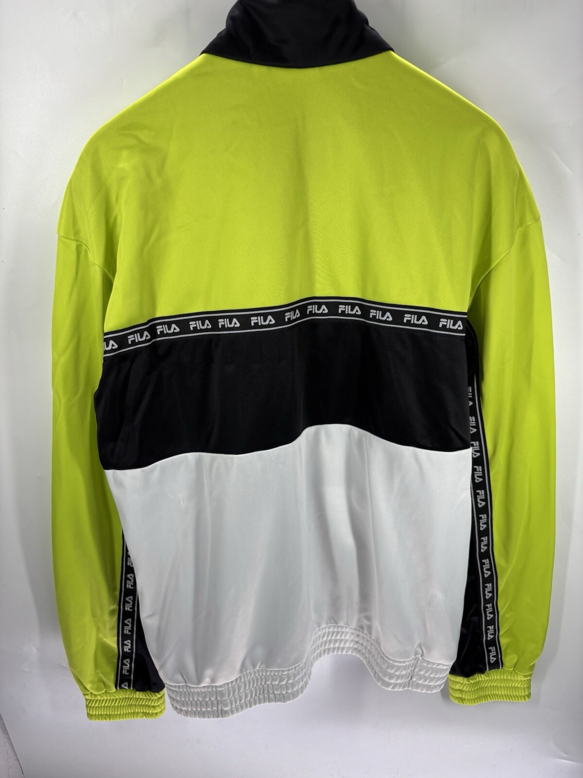 FILA Full Zip Jacket Track Green UK XS Vintage Retro Rare Streetwear Casual image 5