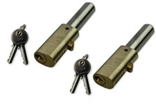 Roller Shutter Bullet Locks Oval Narrow Body (1 Pair On Same Key With 4 Keys)