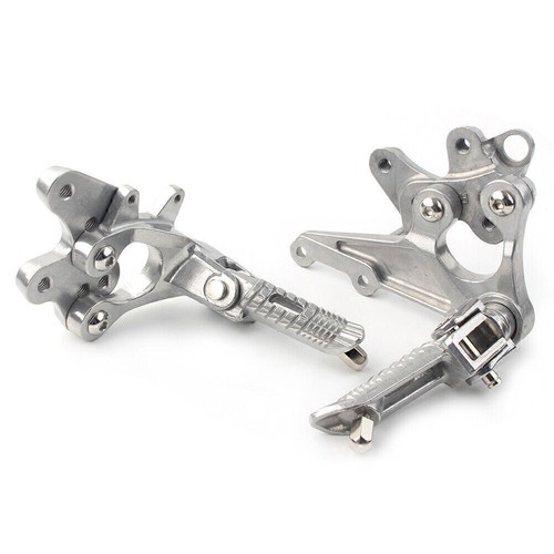 Rider Front Footpegs L&R Footrests Brackets for SUZUKI GSXR 1000 2009 2010 2011 - Picture 5 of 7