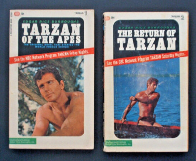 2 TARZAN 1966 TB Ballantine US Edgar Rice Burroughs C. NBC TV Ron Ely Cover