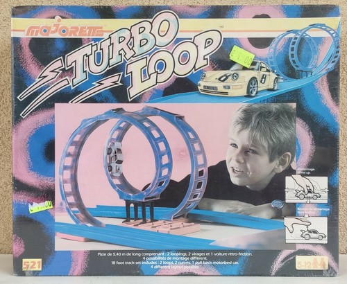 Majorette Turbo Loop 521 Race Track Car New Vintage Sealed 1983 Scale 1/67 - 第 1/6 張圖片