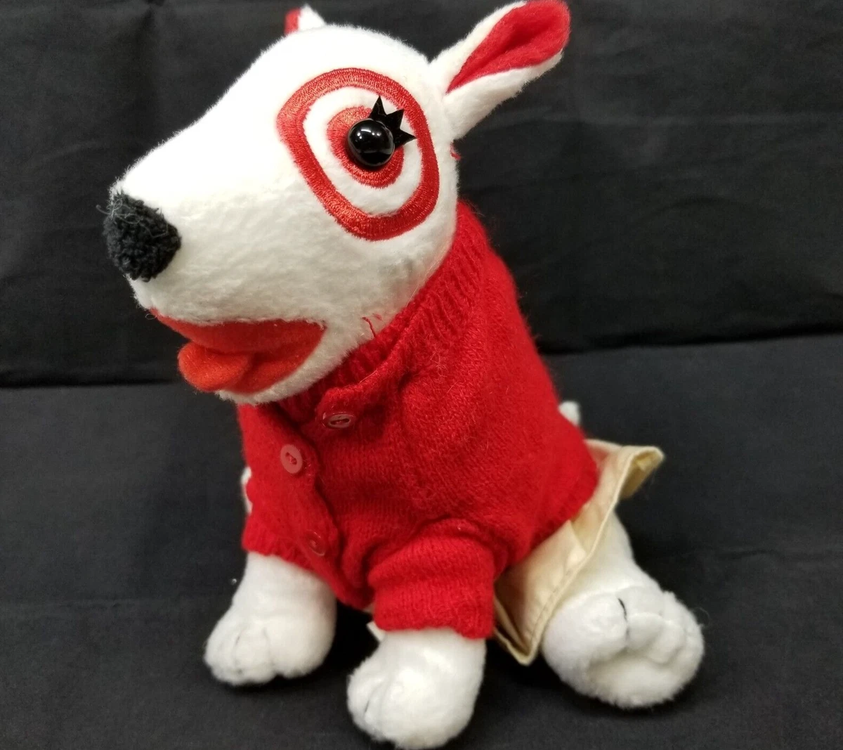 Target Bullseye Dog Plush Red Sweater Khaki Skirt Fall 2007 Girl