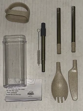 SWEDA USA Camping Survival Utensils Spork Fork Spoon Knife Portable Eco Re Use