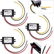 3 Piece DC 12V to 5V 3A Power Converter Buck Module for Car Voltage Regulation