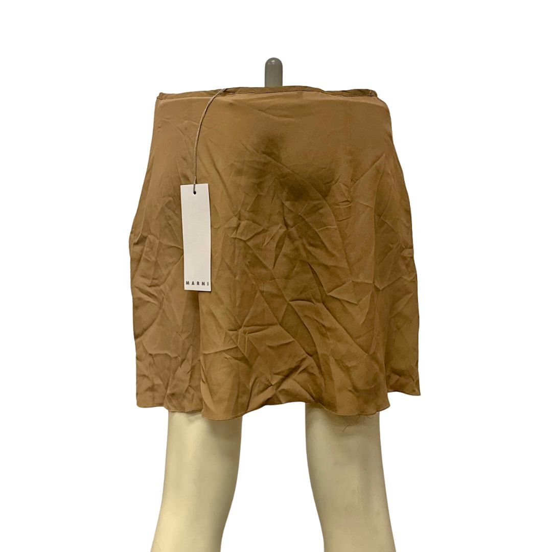MARNI Mini skirt Crepe no Applique Basic Solid Color, Size 6 | eBay