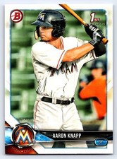2018 Bowman #BP5 Aaron Knapp Miami Marlins BASEBALL Card