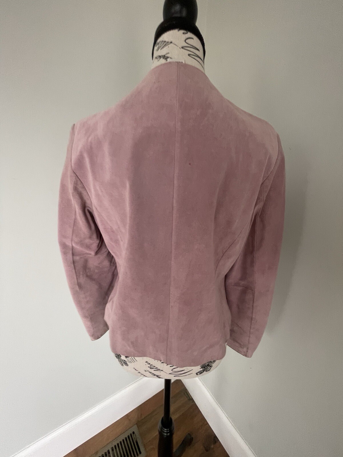 Pendleton Pink Suede Leather Jacket Button Front … - image 4