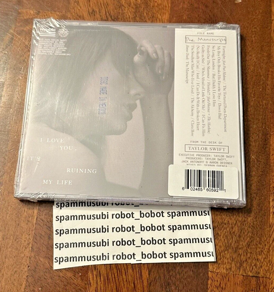 Tortured Poets Department CD Bonus The Manuscript w/ Hand Signed Photo SHIPS NOW - Image 4 of 4