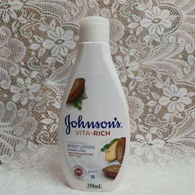 Johnsons Vita Rich Nourishing Body Lotion With Cocoa Butter 250ml