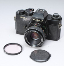 YASHICA FR 1 FRI 35MM SLR W YASHICA DSB 50MM F/1.9 LENS FLTR CAP METER WORKS