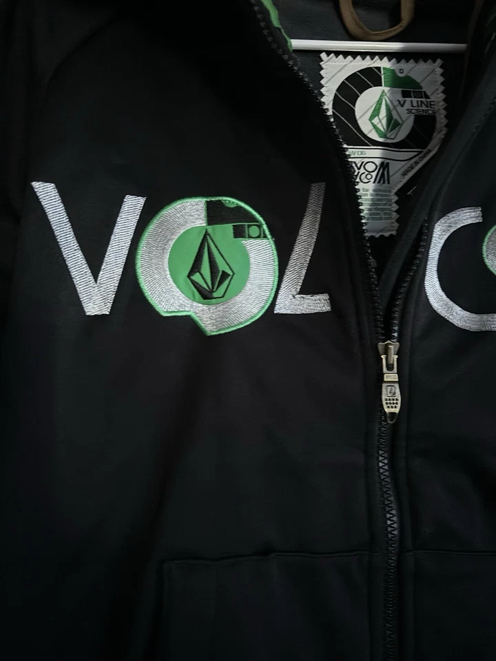 Volcom V Line Science Jacket Men Size S Black Full Zip Snow Boarding Skiing - Image 3 of 4