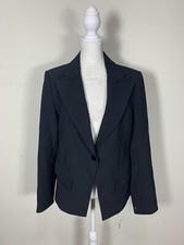 Alex Garfield Womens Blue Colored Long Sleeve Jacket, Size 4