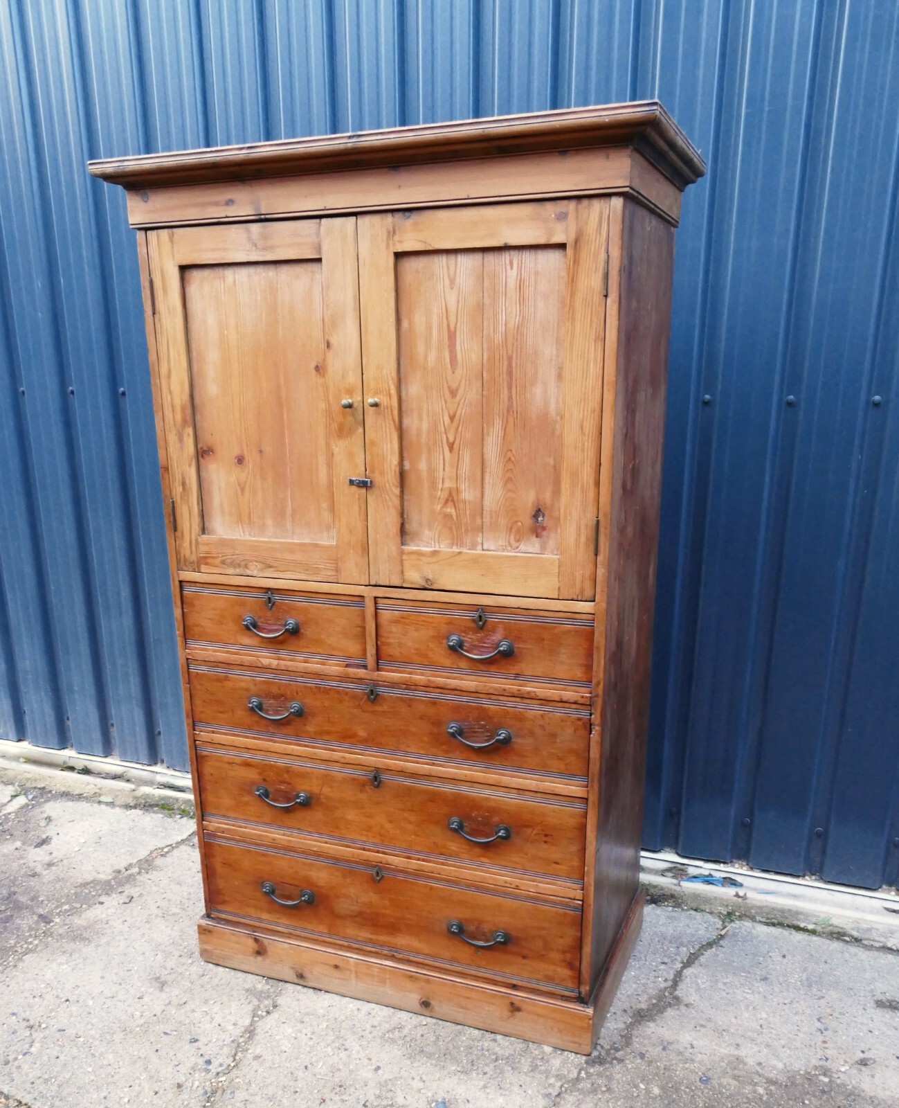 Antique Pine Linen Press Cupboard By Heal & Son eBay